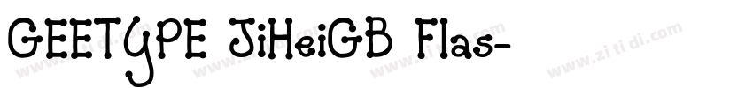 GEETYPE JiHeiGB Flas字体转换